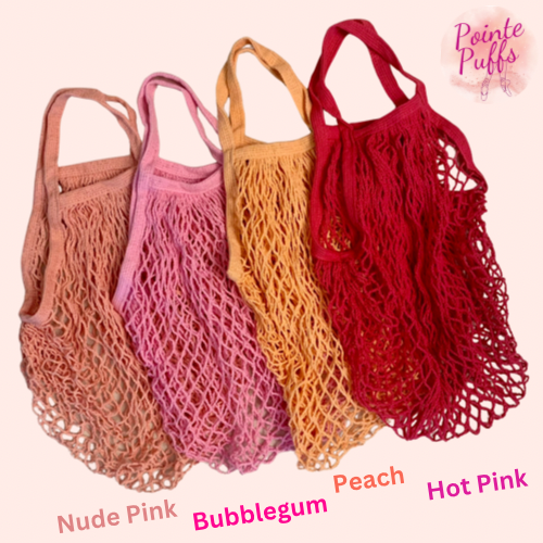 Pointe Puffs Net Pointe Shoe Tote