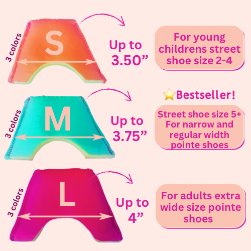 “Lilac Fairy” Light Support Pointe Puffs Toe Pads