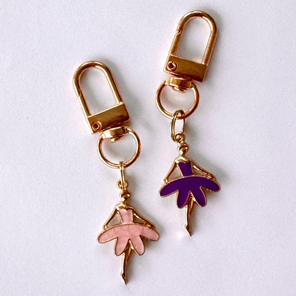 Ballerina Charm Keychain
