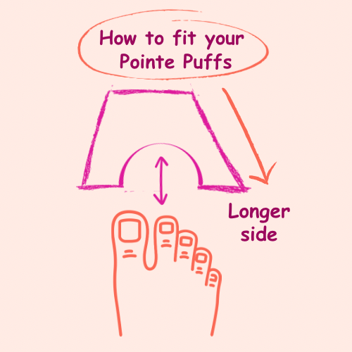 Pointe Puffs Memory Foam Toe Pads - Full Support